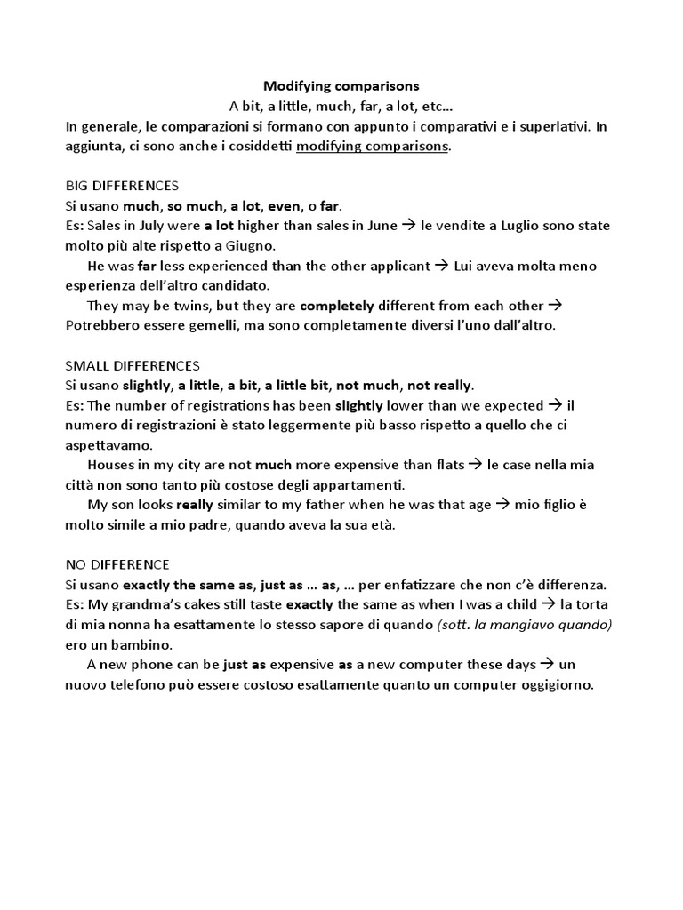 Modifying comparisons pdf