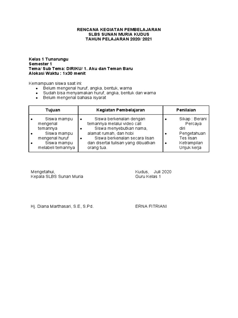 Contoh RPP | PDF