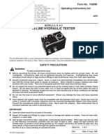 In-Line Hydraulic Tester