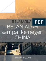 Belajarlah: Belanjalah Sampai Ke Negeri China