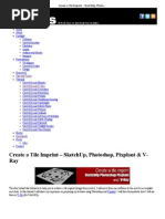 Download Create a Tile Imprint  SketchUp Photoshop Pixplant  V-Ray    Google SketchUp 3D Rendering Tutorials SketchUpArtists by Ins Simo SN49898218 doc pdf