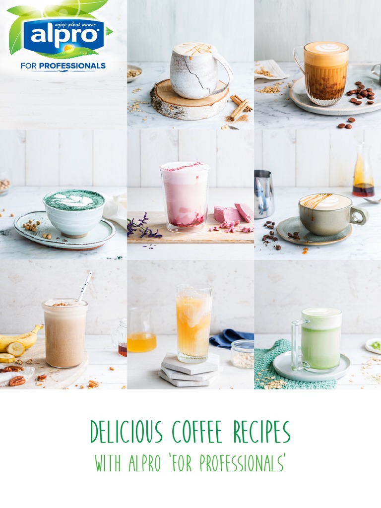 Alpro Coffee Recipes for Professionals | PDF | Coffee | Syrup