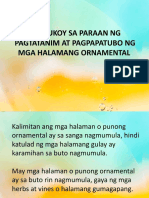 Pagtukoy Sa Paraan NG Pagtatanim