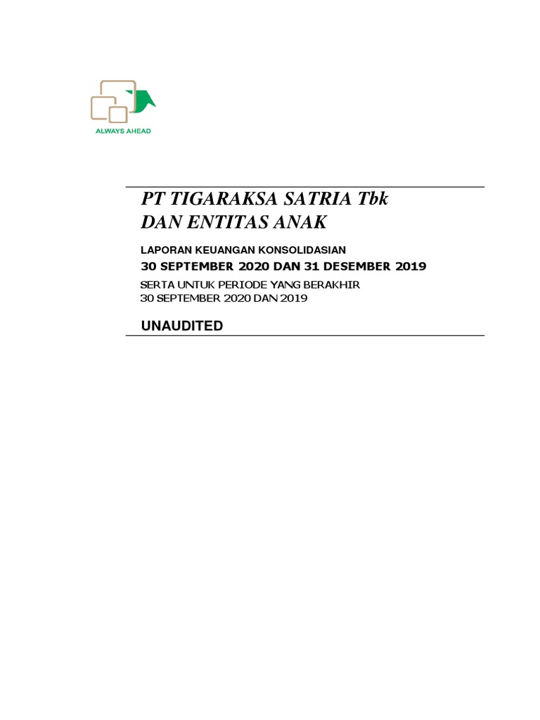 TGKA-LK Tigaraksa Satria TBK September 2020 | PDF