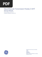 Neuromuscular Transmission Module, E-Nmt: Service Manual