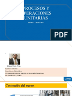 Procesos Y Operaciones Unitarias: Manuel Urcia Cruz