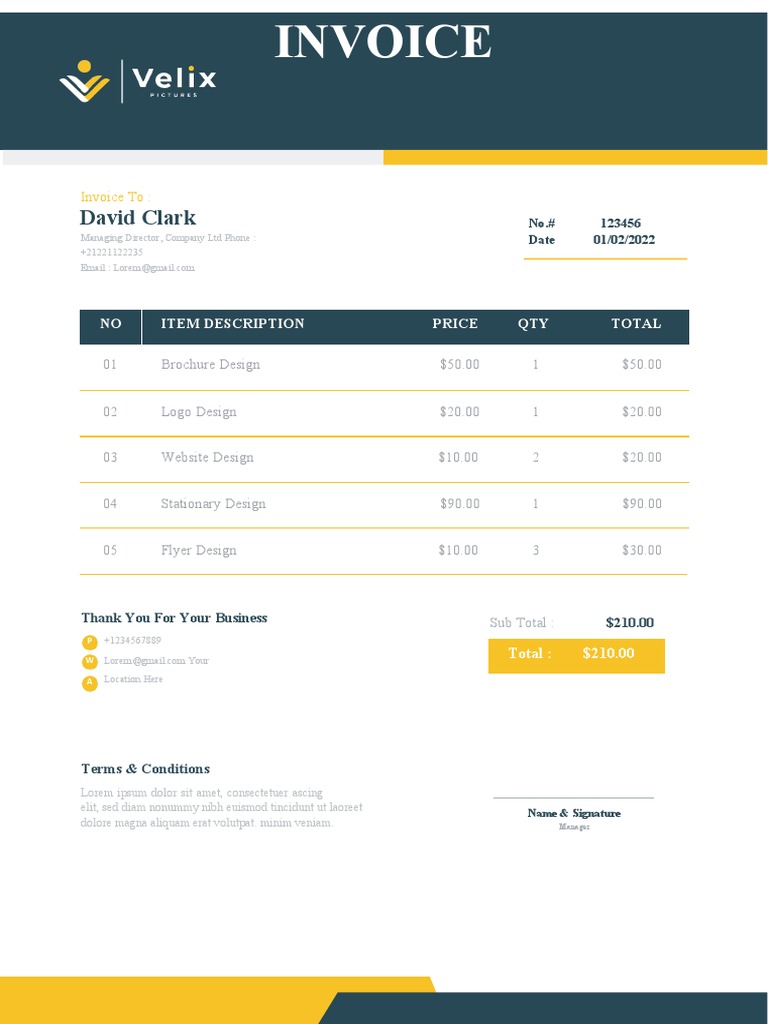 Velik Invoice | PDF | Law