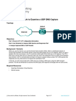 4.6.2.7 Lab - Using Wireshark To Examine A UDP DNS Capture-NAVAL