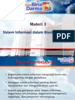 Materi-1 Sistem Informasi Dalam Bisnis Saat Ini