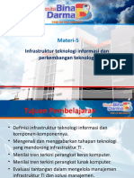 Materi-5 Infrastruktur Teknologi Informasi Dan Perkembangan Teknologi