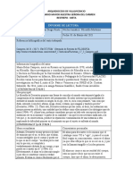 Informe de Lectura Descartes y La Construcción de Un Sujeto A Partir de La Negación de La Vida