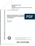 Numerical Simulation of Propeller Performance With An Inclined Shaft Arrangement