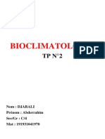 Bioclimatologie TP N°2