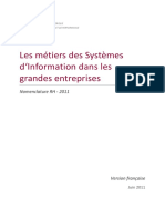 2001 Metiers Des SI Dans Grandes Entreprises Nomenclature RH CIGREF FR