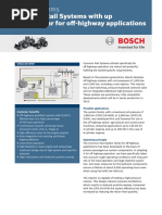 Common Rail Systems With Up To 2,000 Bar For Off-Highway Applications