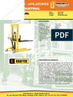 Apilador Manual Krafter SDJ-1030 1000 Kilos-0