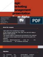 Strategic Marketing Management Presentation: Team-Alpha