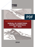 Manual de Diseño Geométrico de Carreteras DG-2018 MTC
