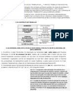 Reclamação trabalhista por salários atrasados, horas extras e danos morais