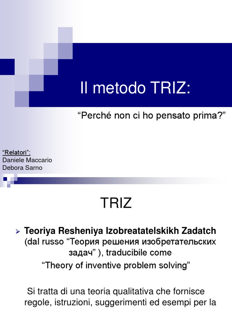 TRIZ | PDF
