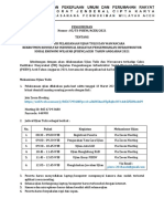 Pengumuman Tata Tertib Ujian Tulis Dan Wawancara Pisew Aceh 2021