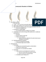 MCN Exam 4 Study Guide - Pt. 5 Neuromusclar Disorders in Children