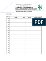 Daftar Hadir Kosong