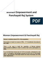 Women Empowerment and Panchayati Raj System