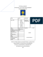 Tutorial Report Physiology and Work Measurement Work Physiology