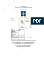 Tutorial Report Physiology and Work Measurement Biomechanics