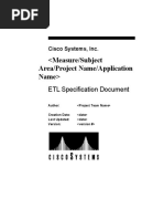 ETL Specification Document