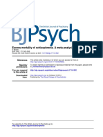 Excess Mortality of Schizophrenia. A Meta-Analysis.: References Reprints