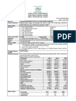 Indicative Term Sheet Bank Islami Pakistan Limited Akbar Chowk Branch, Lahore