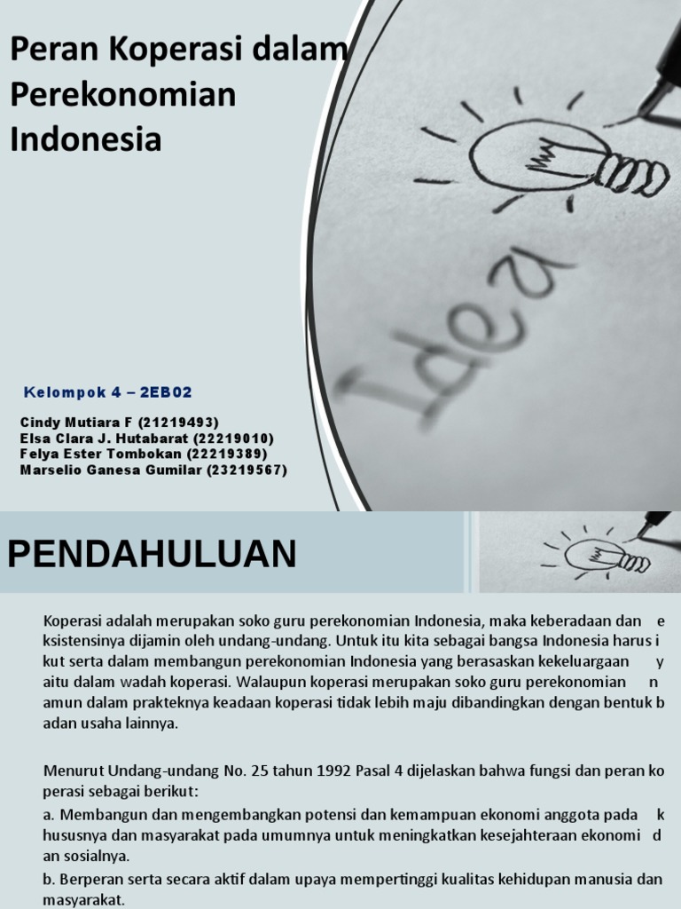 Koperasi Merupakan Badan Usaha Yang Berasaskan Studi Indonesia