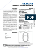 4-Channel I C Switches/Multiplexer: General Description Features