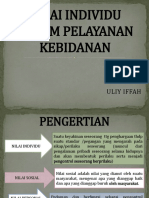 29 - Nilai Individu Dalam Pelayanan Kebidanan - Uliy Iffah, SST.,M.Keb