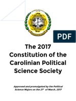 The 2017 Constitution of The Carolinian Political Science Society