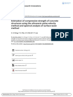 Estimation of Compressive Strength of Concrete Structures Using The Ultrasonic Pulse Velocity Method and Spectral Analysis of Surface Wave Method