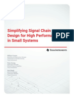 Simplifying Signal Chain Design For High Performance in Small Systems