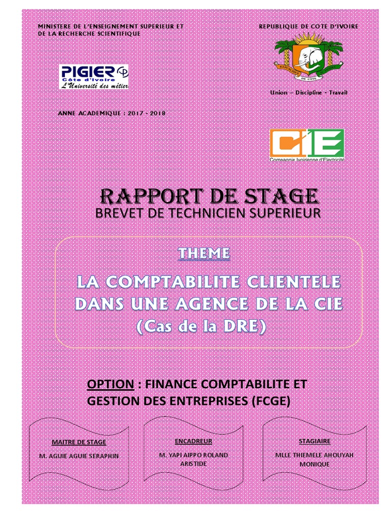 Exemple Rapport De Stage Bts Comptabilite Mon Rapport de Stage | PDF | Banques | Chèque