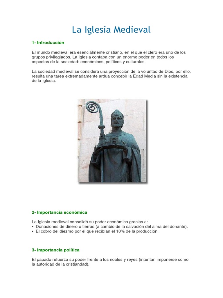 La Iglesia Medieval | PDF | Edades medias | Santiago de compostela