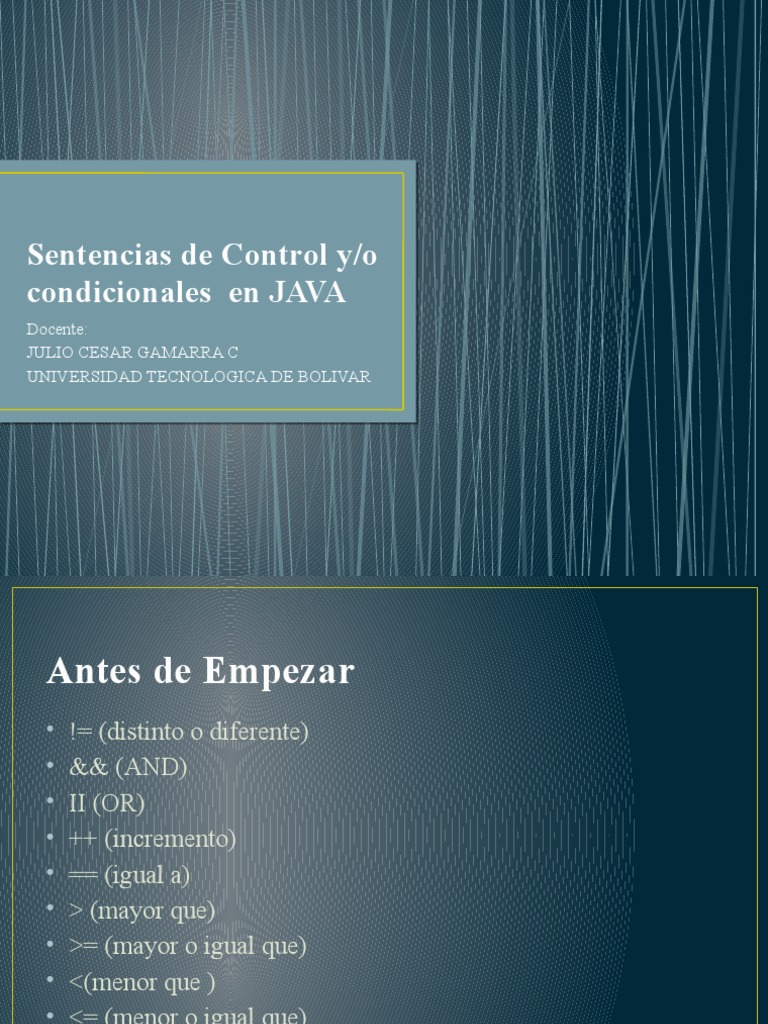 Condicionales en Java para Estudiantes | PDF | Flujo de control | Java ...