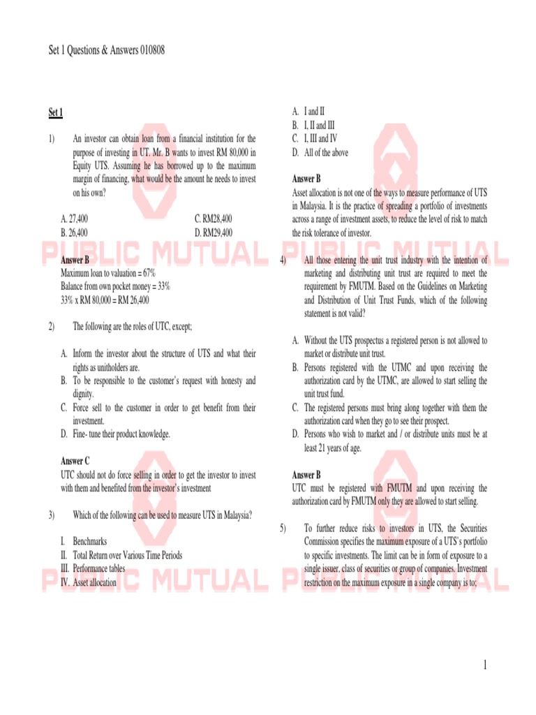 Unit Trust Investment Guide | PDF | Investing | Investor