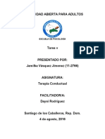 Tarea 5 de Terapia Conductual Jamilka V