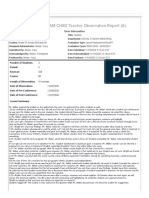 Valley Stream CHSD Teacher Observation Report - Christopher Weber