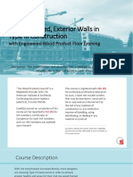 Wood-Framed, Exterior Walls in Type III Construction: With Engineered Wood Product Floor Framing