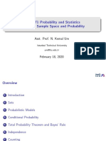 MAT 271 Probability and Statistics Lecture 2: Sample Space and Probability