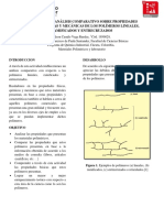 Análisis Comparativo Sobre Propiedades Físicas, Químicas y Mecánicas de Los Polímeros Lineales, Ramificados y Entrecruzados