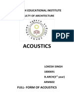 Acoustics: Dayal Bagh Educational Institute