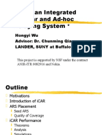 iCAR: An Integrated Cellular and Ad-Hoc Relaying System: Hongyi Wu Advisor: Dr. Chunming Qiao LANDER, SUNY at Buffalo